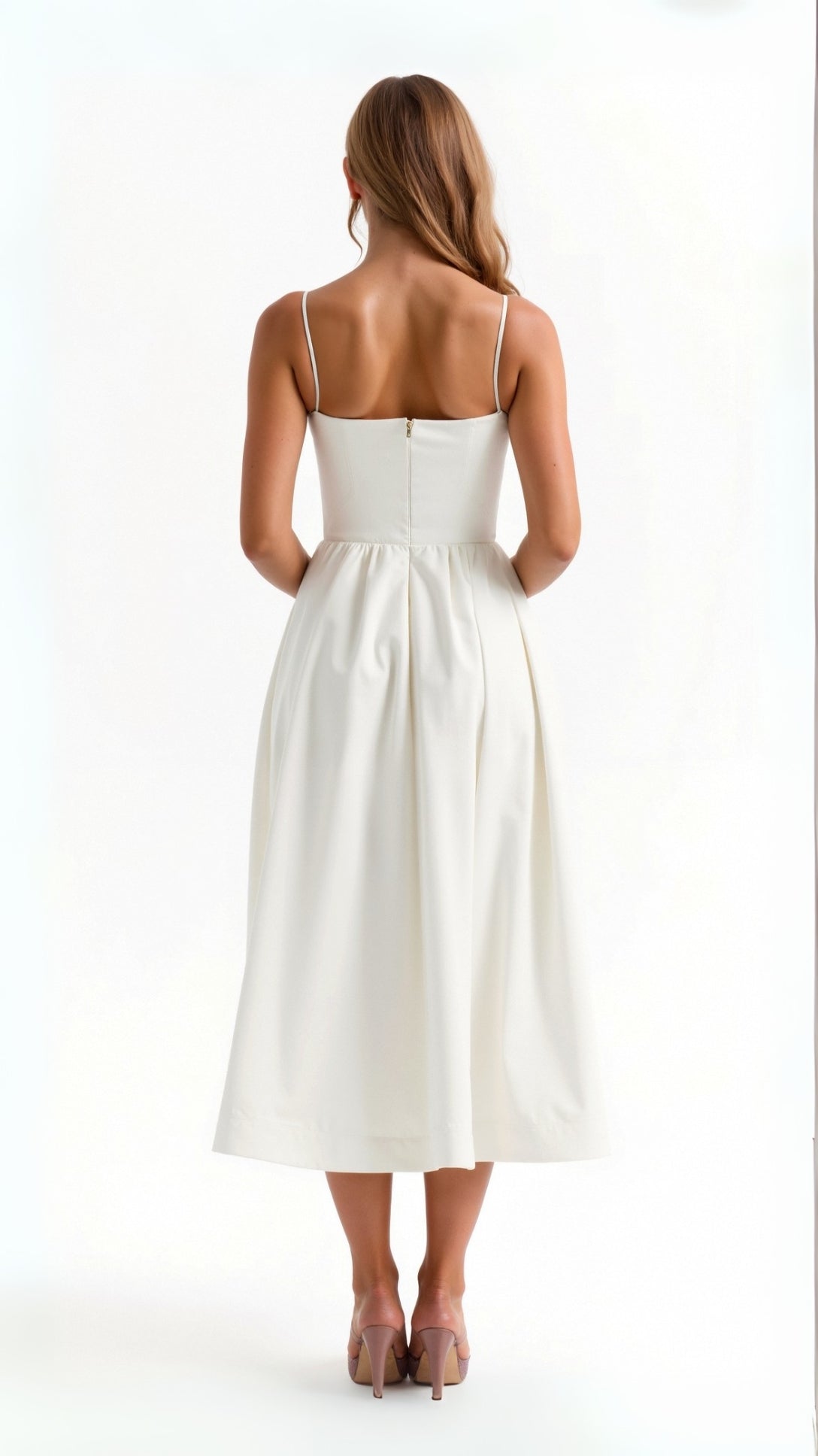Midi Jurk – Elegante & Luchtige Zomerjurk voor Vrouwen met Vloeiende Pasvorm