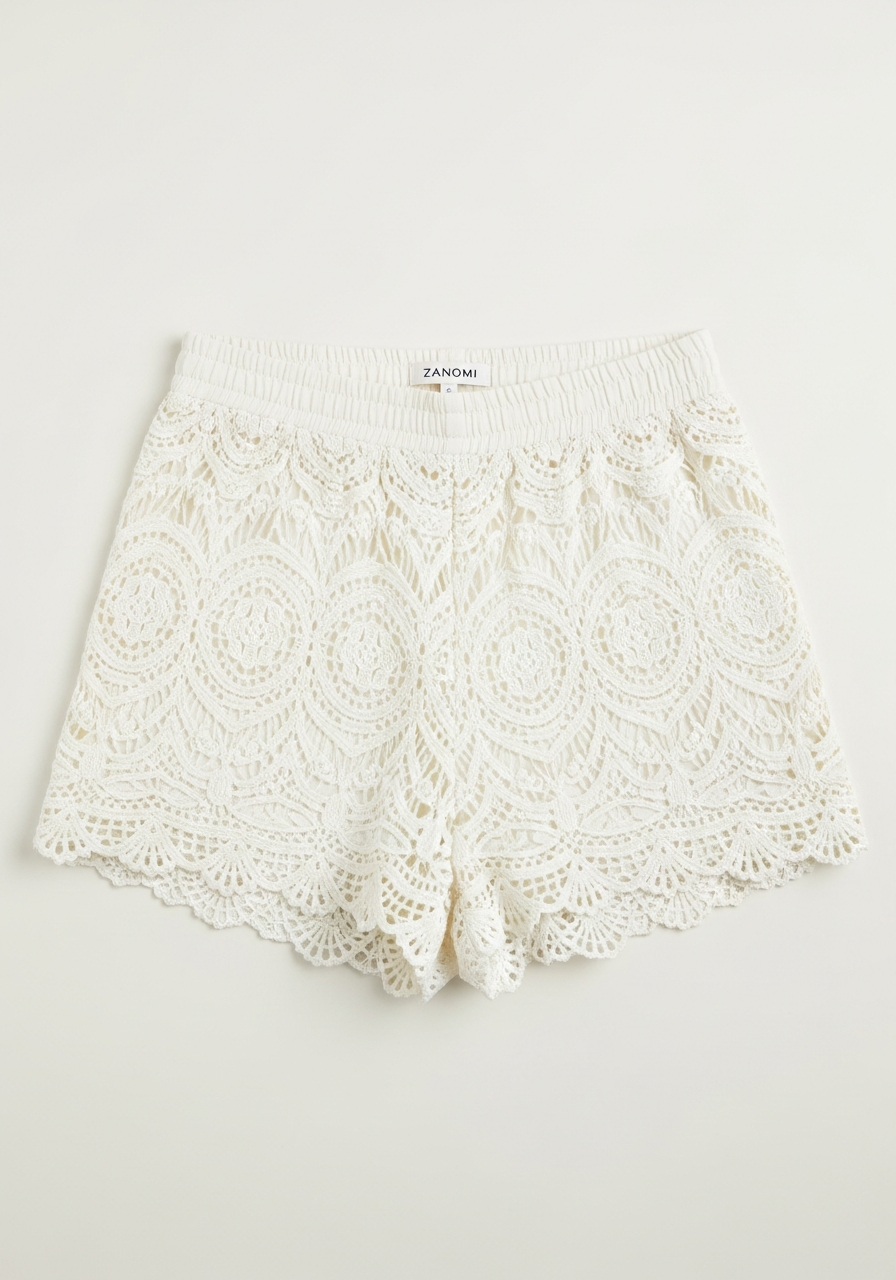 Korte Broek Dames in luchtige Boho-stijl met elastische tailleband, perfect voor casual en comfortabele outfits. - 2