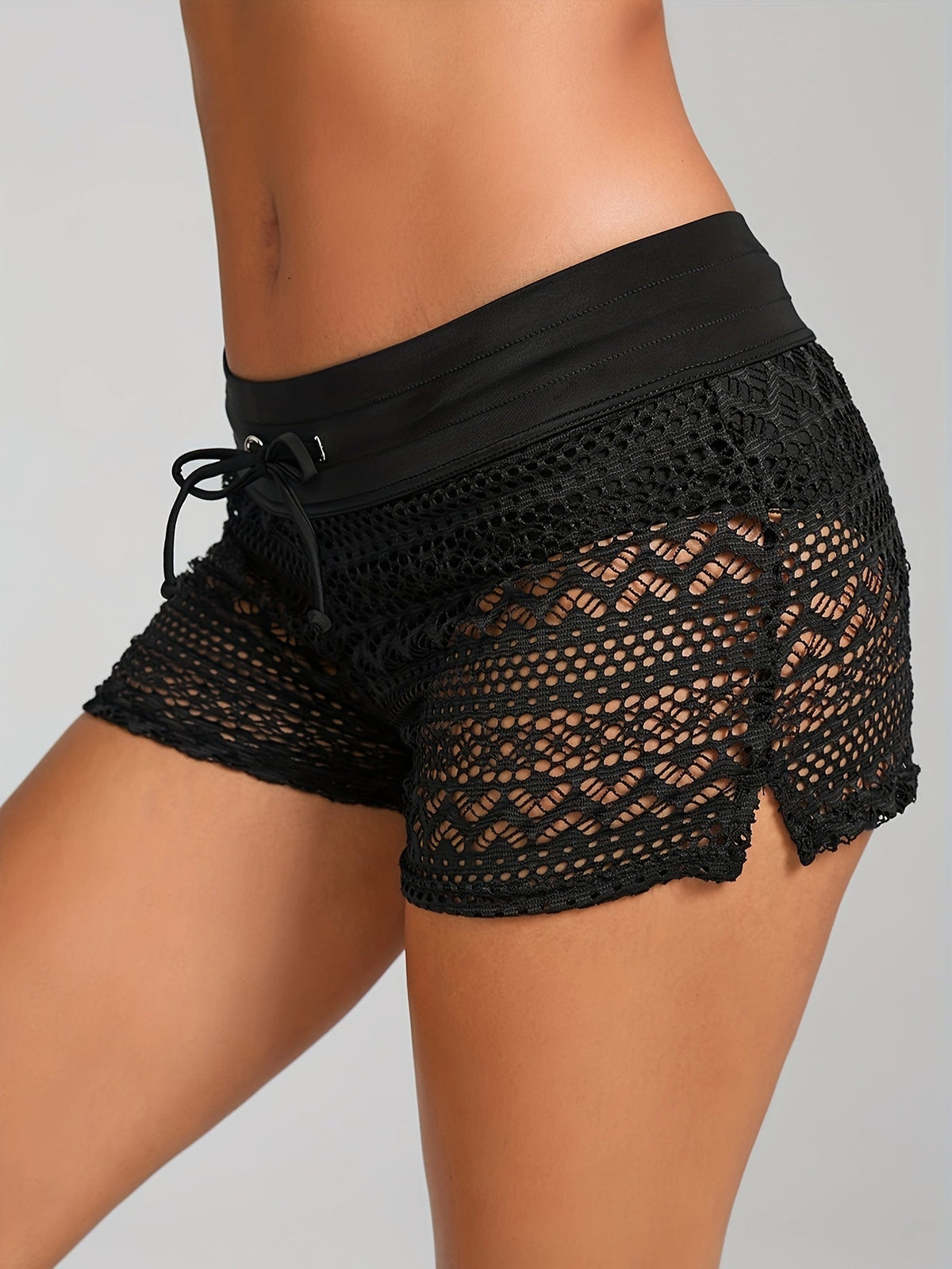 Korte Broek Dames in luchtige Boho-stijl met elastische tailleband, perfect voor casual en comfortabele outfits. - 4