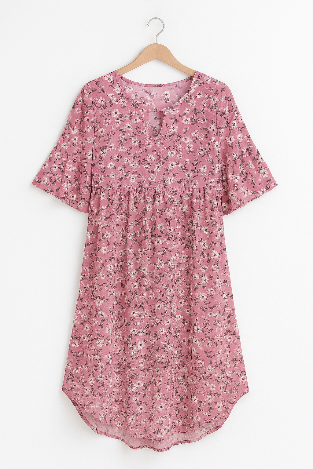 Elegante Bloemenjurk – Vrouwelijke Zomerjurk met Bloemenprint voor Elke Gelegenheid