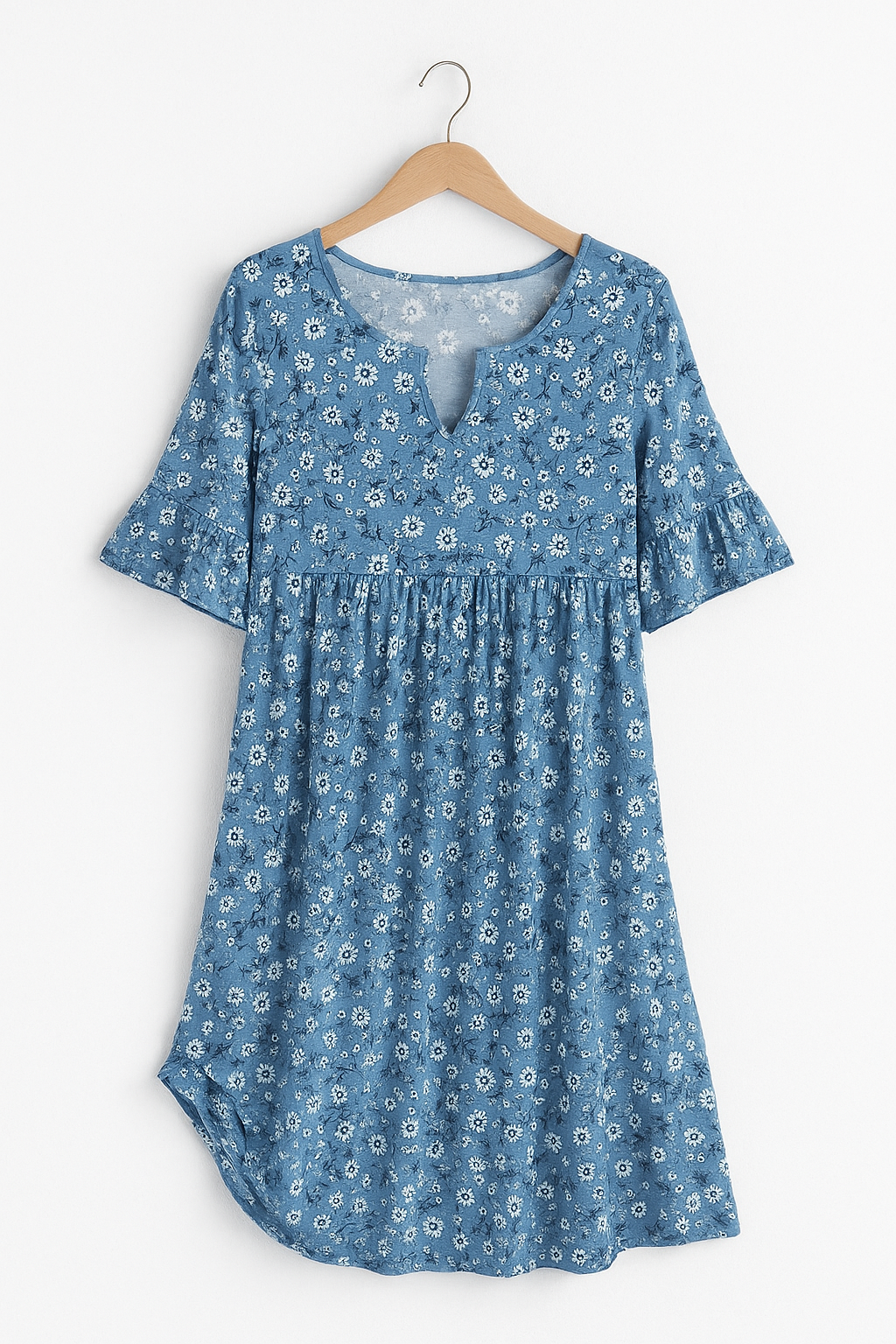 Elegante Bloemenjurk – Vrouwelijke Zomerjurk met Bloemenprint voor Elke Gelegenheid