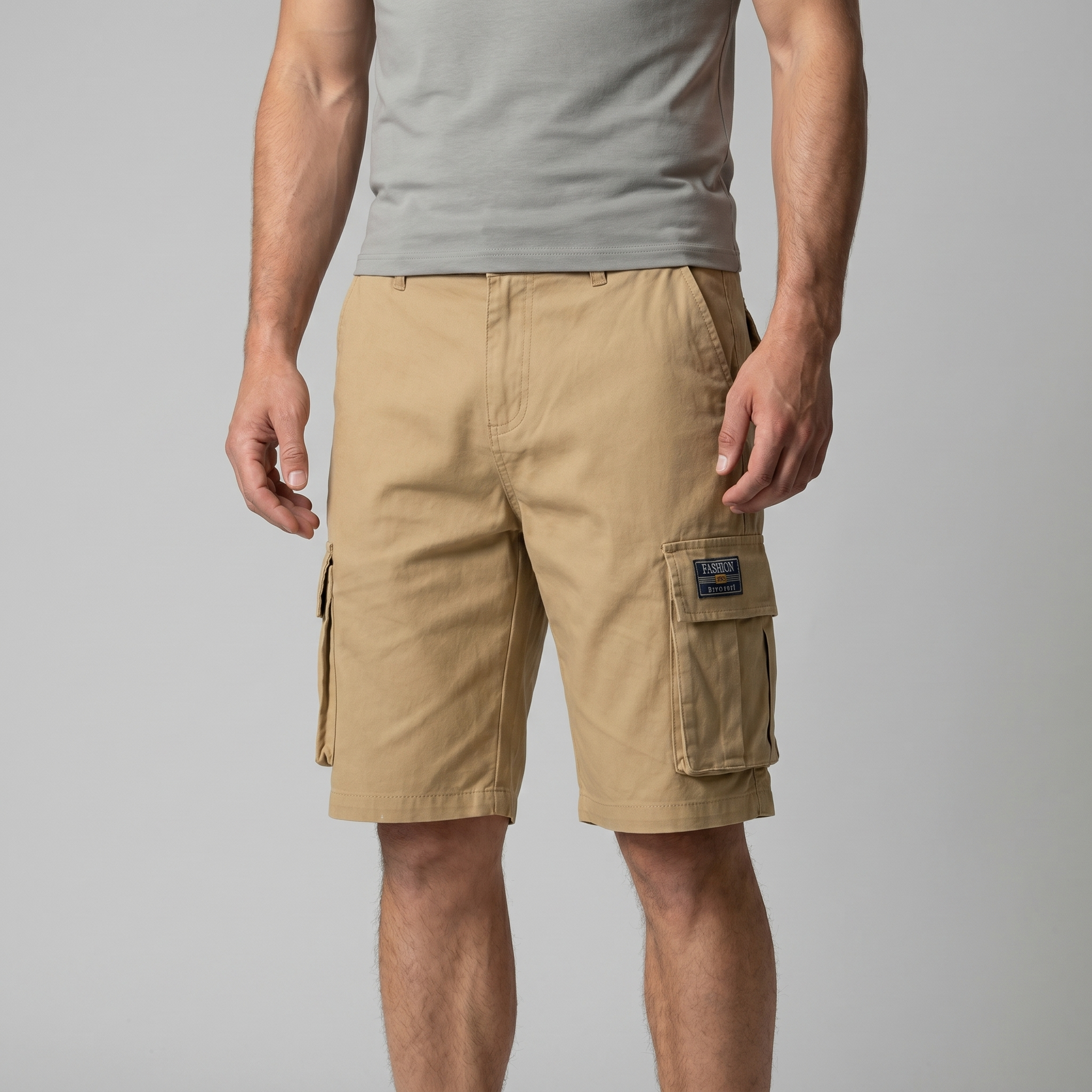 Cavo Heren Cargo Shorts in relaxed fit with multiple pockets, perfect for casual wear. - 7