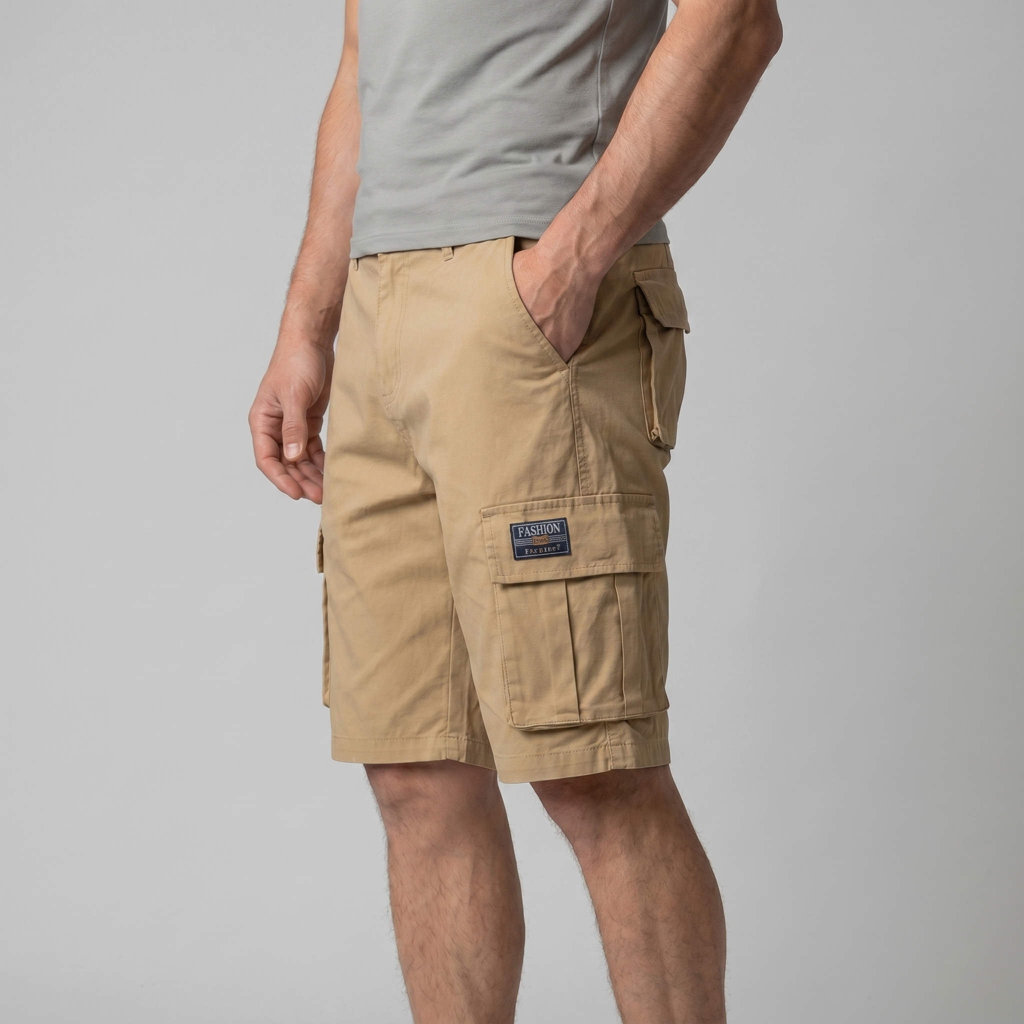 Cavo Heren Cargo Shorts in relaxed fit with multiple pockets, perfect for casual wear. - 8
