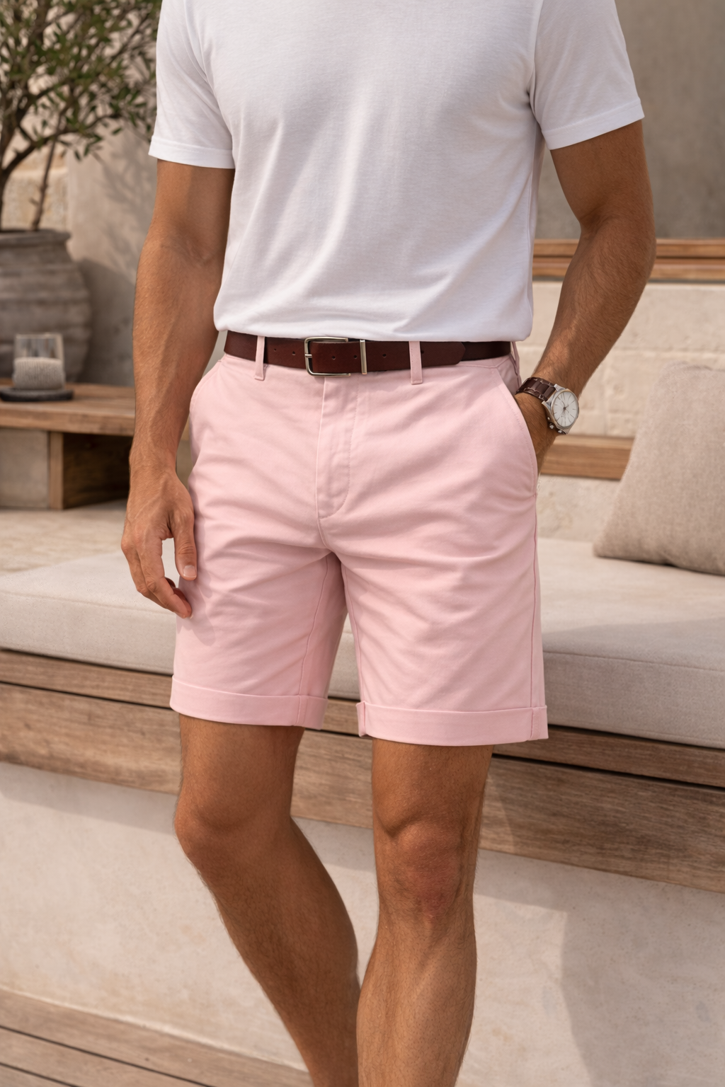 Hugo Heren Shorts in a tailored fit, perfect for a smart-casual summer style, featuring lightweight fabric and contemporary design. - 1