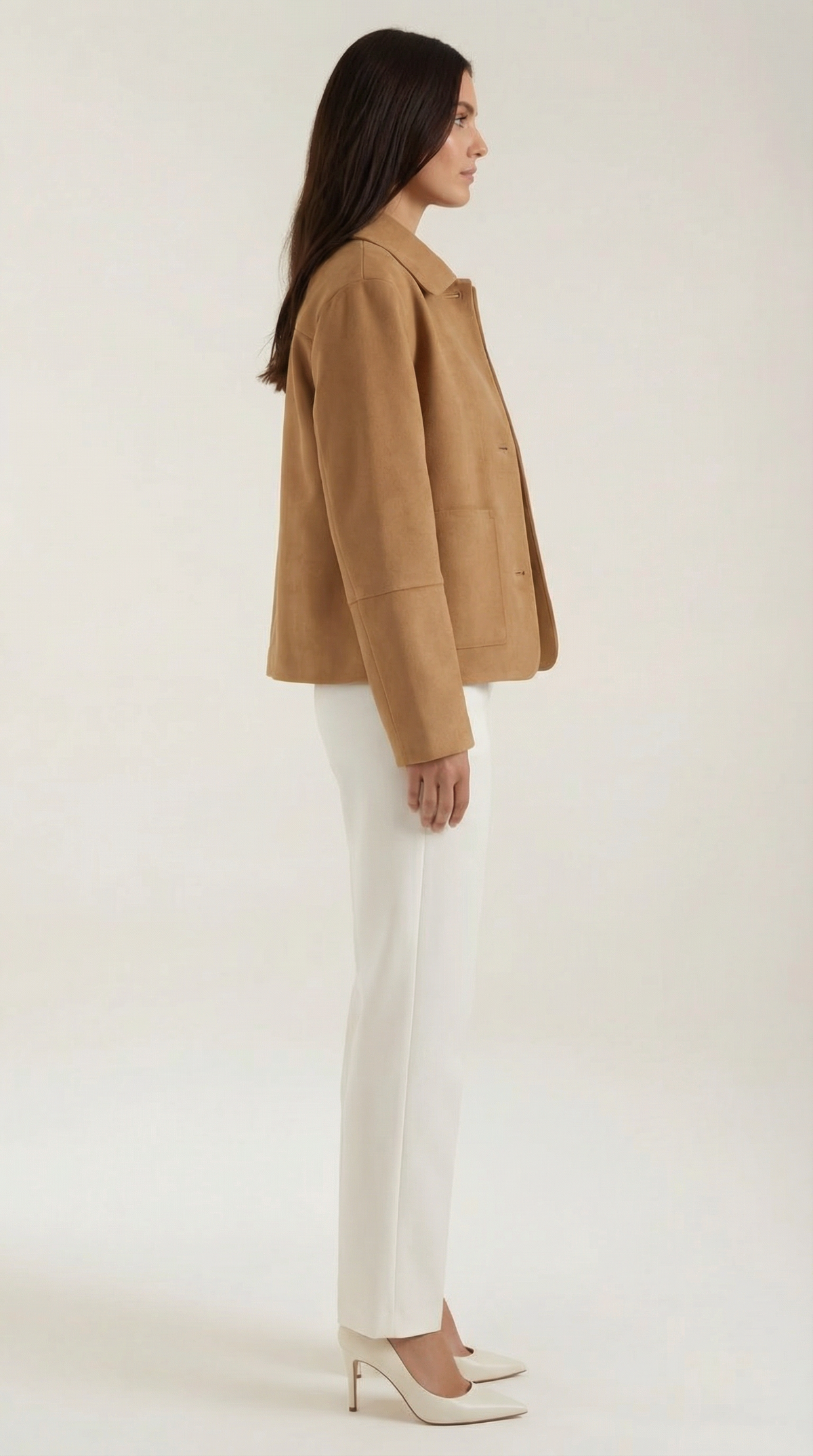 Jara Damesjack Kort met knopsluiting in casual stijl, perfect voor dagelijkse outfits. - 3