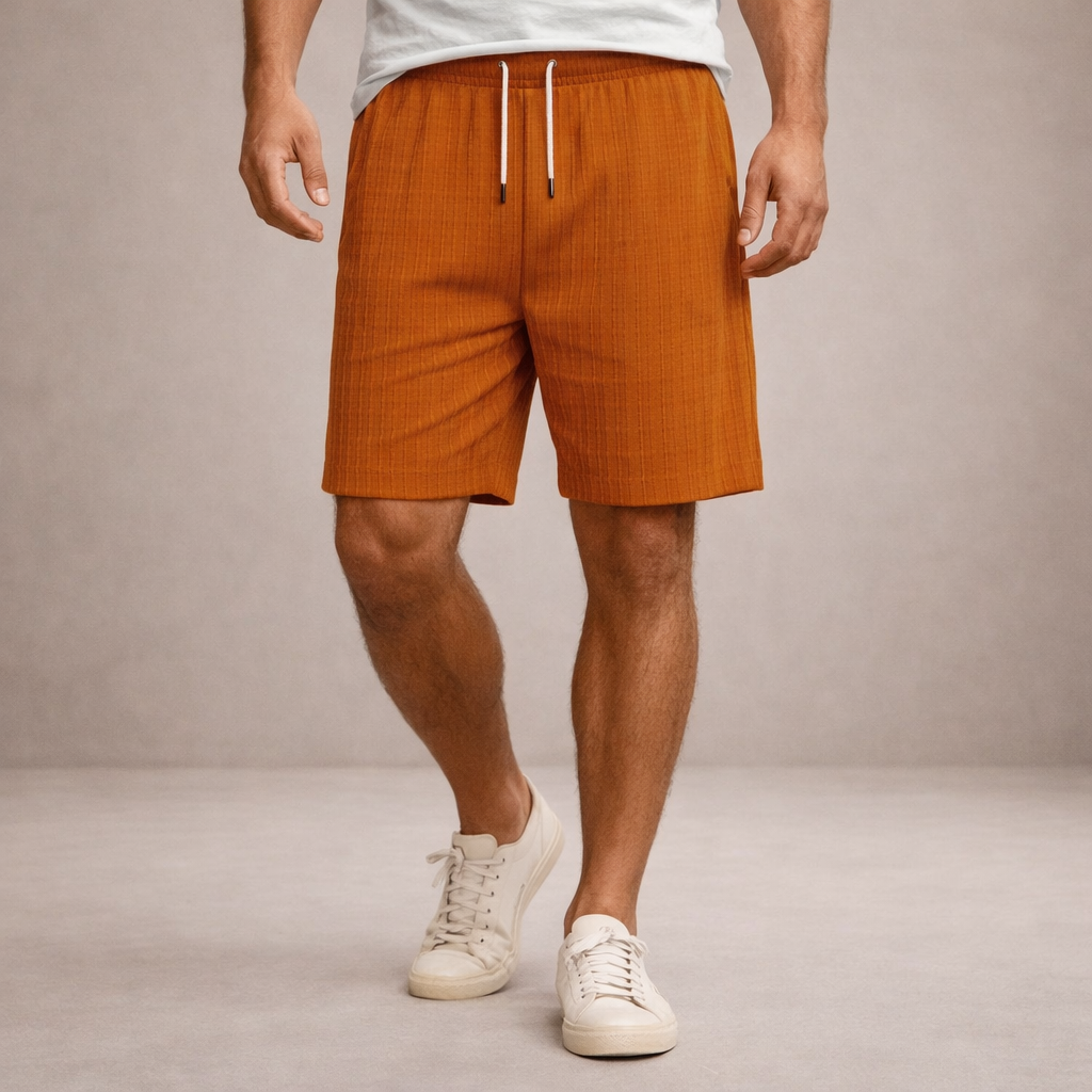 korte broek voor heren van linnen, ademend en regular fit, ideaal voor warme dagen. - 12