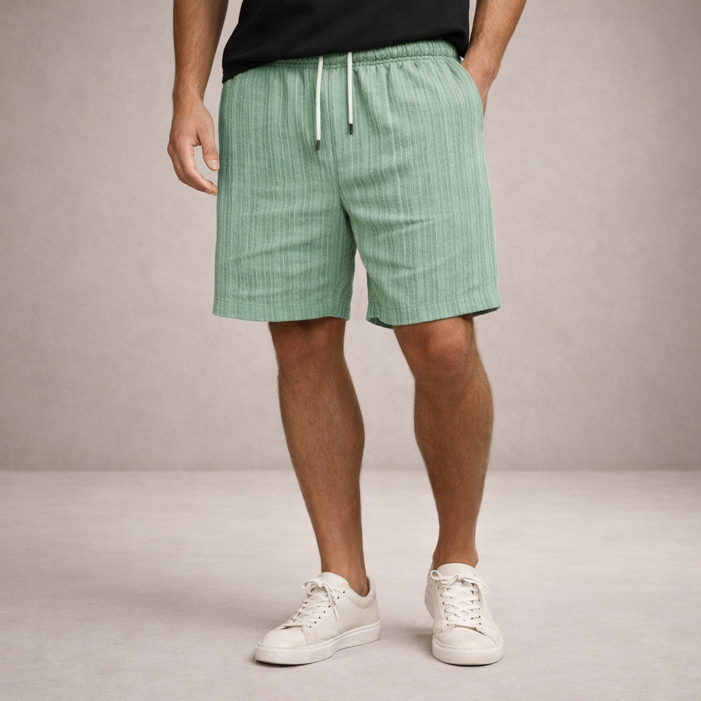 korte broek voor heren van linnen, ademend en regular fit, ideaal voor warme dagen. - 15