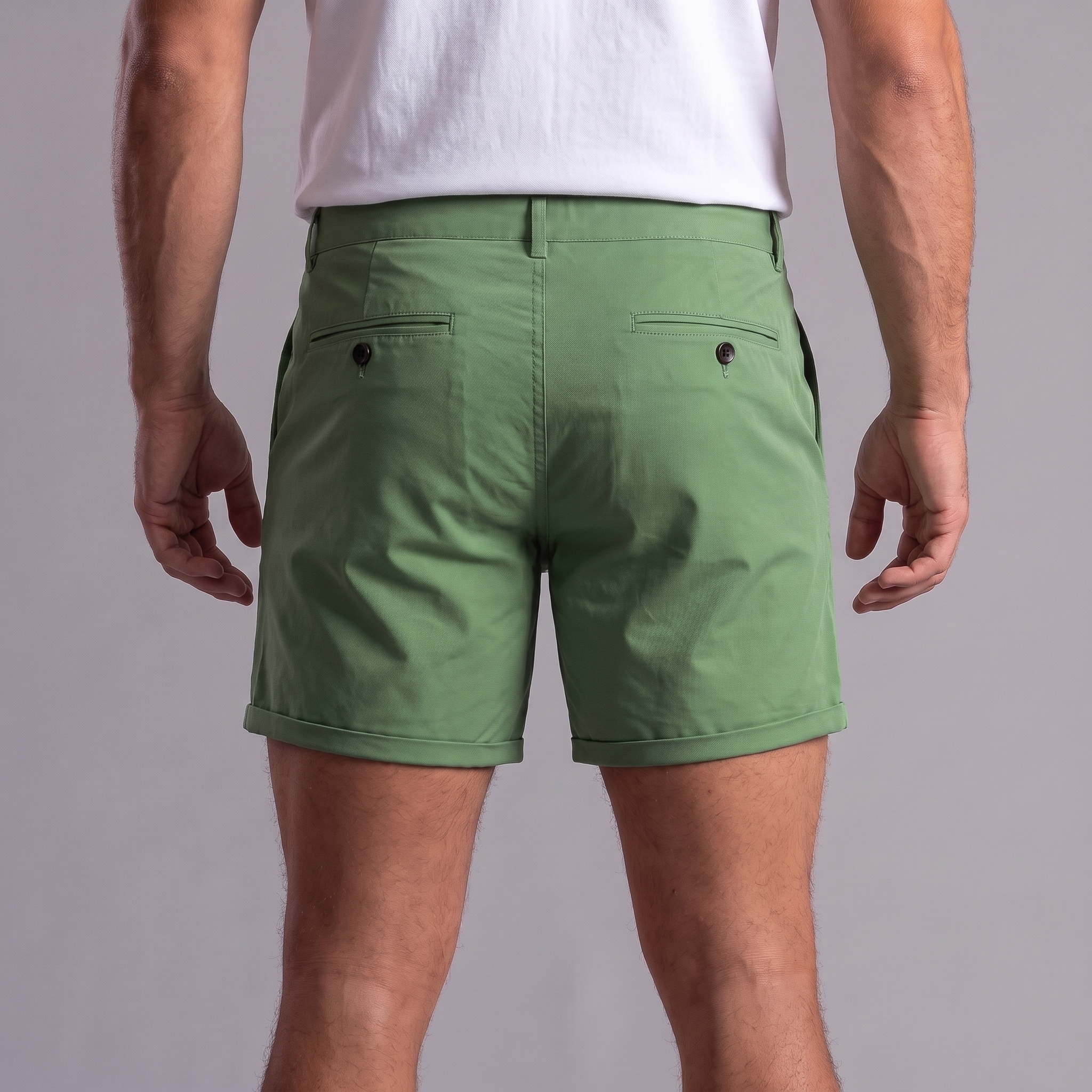 Milo Korte Broek in tailored fit, featuring structured fabric, perfect for a smart-casual look. - 3