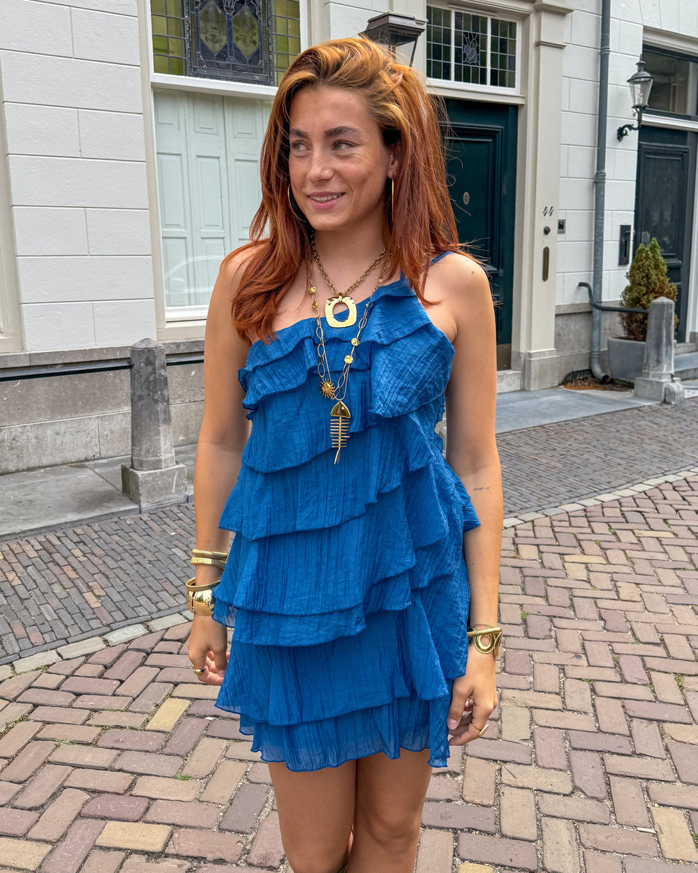 Mira Mini Jurk voor Dames met Ruches, Perfect voor Casual Zomergelegenheden - 11