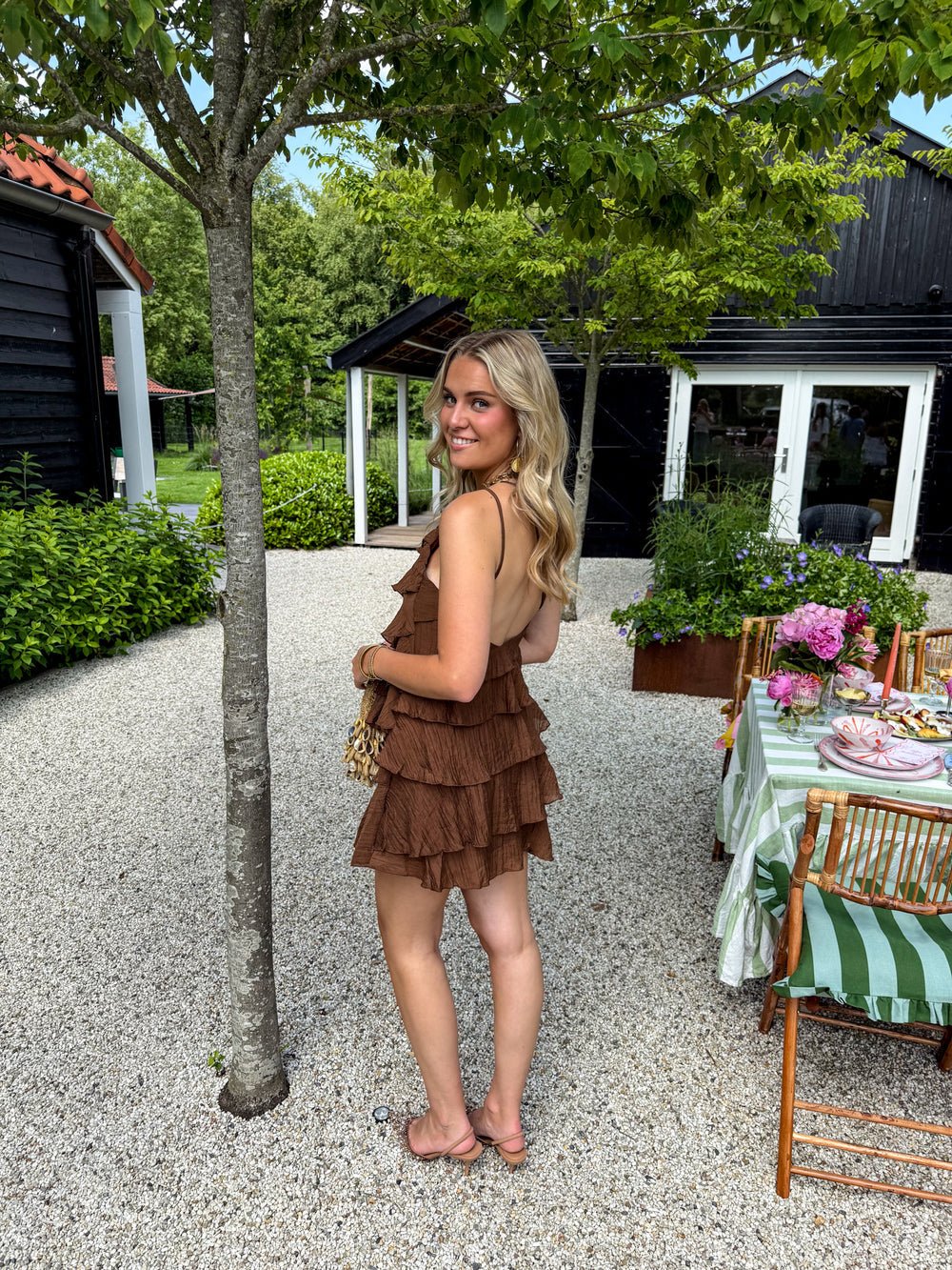 Mira Mini Jurk voor Dames met Ruches, Perfect voor Casual Zomergelegenheden - 9