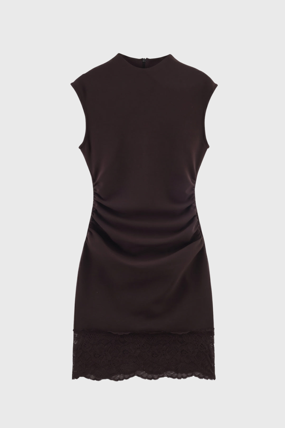 Mini Jurk voor dames, getailleerd ontwerp, mouwloos met elegante kanten zoom, perfect voor speciale gelegenheden en zomereven - 2