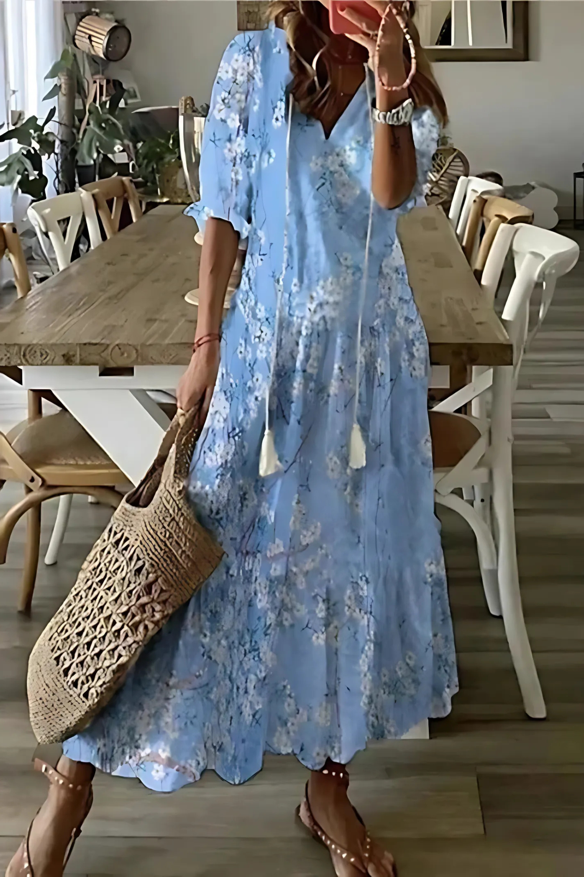 Zomerjurk met Print – Luchtige Damesjurk met Speelse Pasvorm