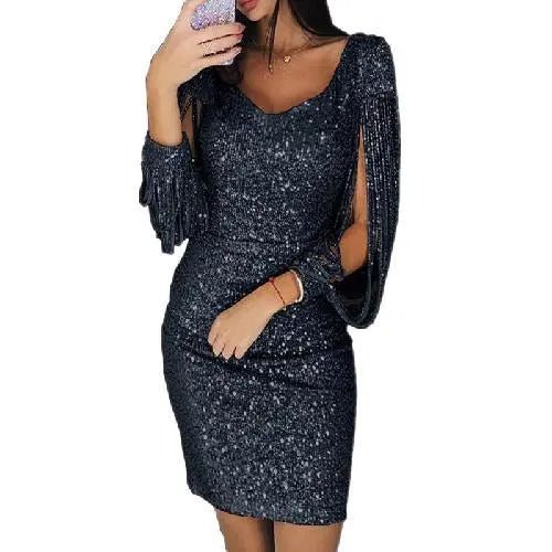 Glitter Avondjurk – Elegante Feestjurk met Fonkelende Glans voor Speciale Gelegenheden
