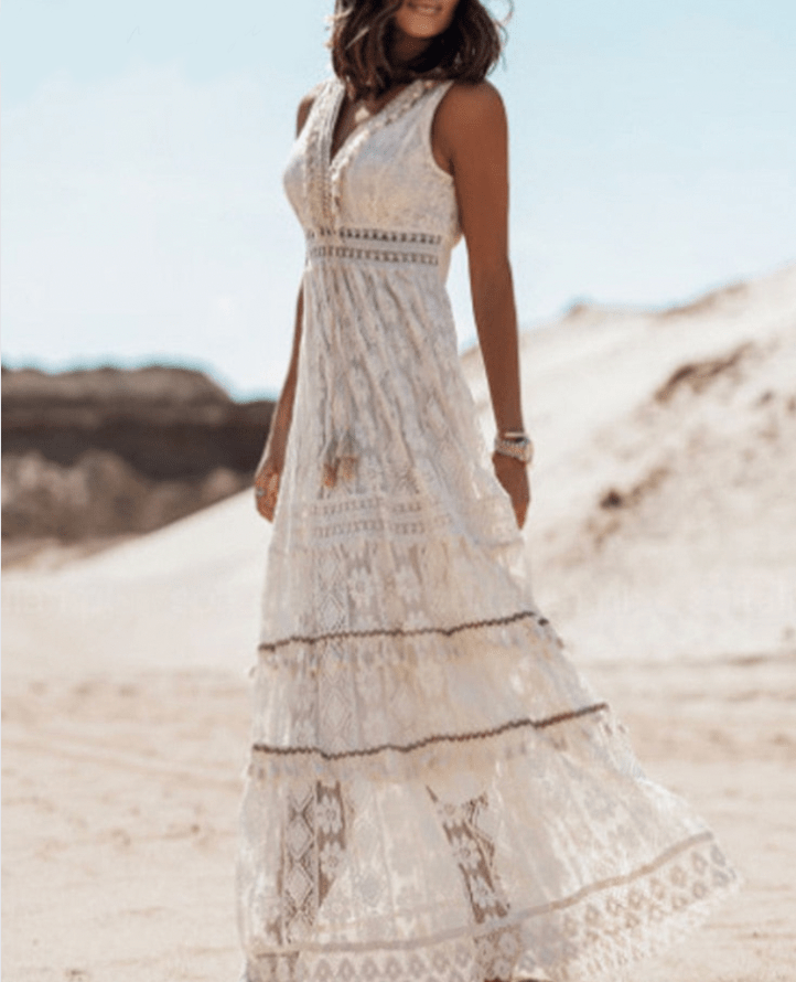 Boho Kantjurk – Luchtige Zomerjurk met Boho-Stijl en Elegante Kantdetails