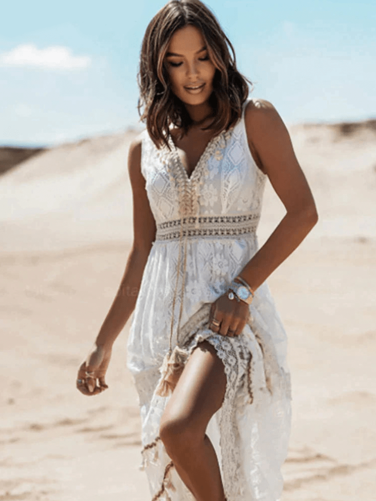 Boho Kantjurk – Luchtige Zomerjurk met Boho-Stijl en Elegante Kantdetails