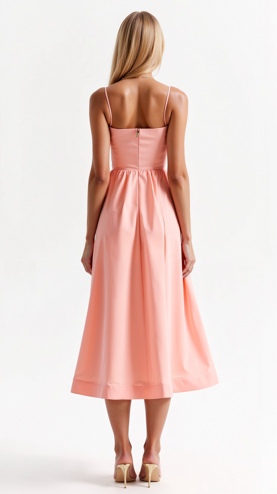 Midi Jurk – Elegante & Luchtige Zomerjurk voor Vrouwen met Vloeiende Pasvorm