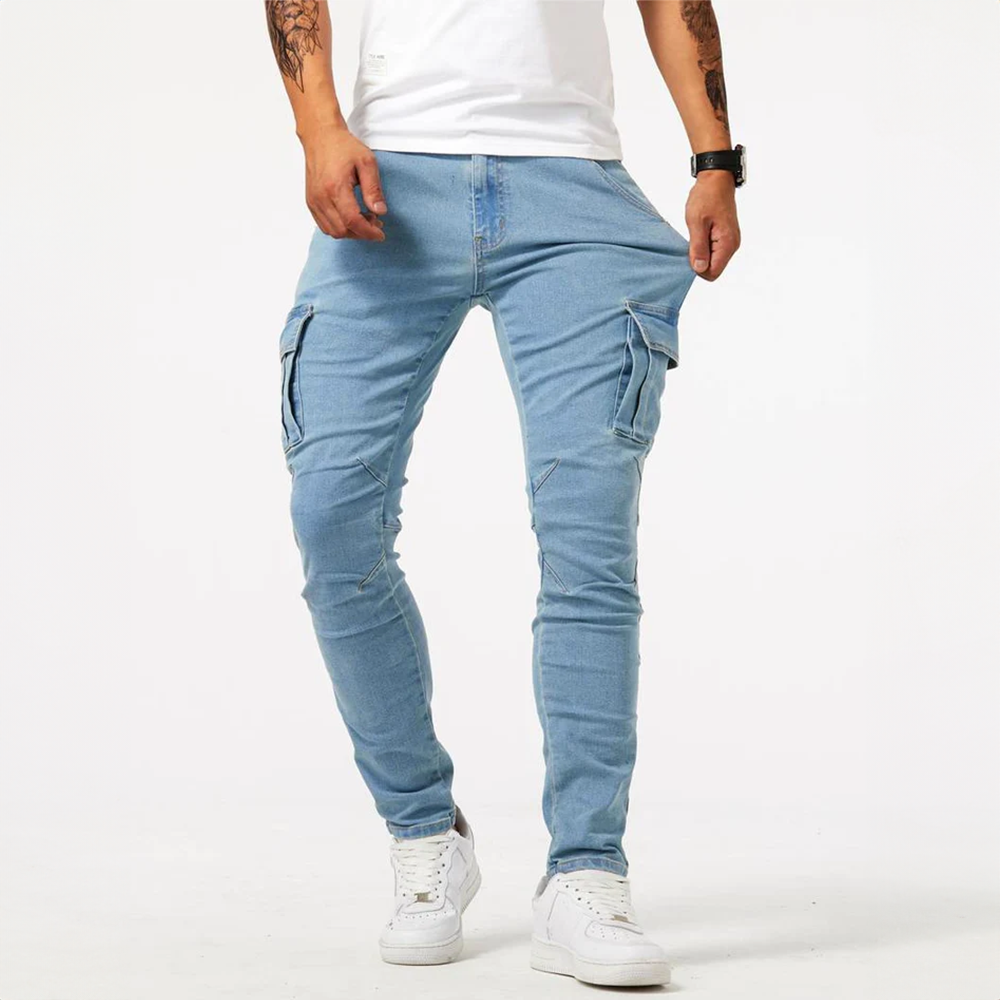 Stoere Cargo Jeans met Stretch voor Heren