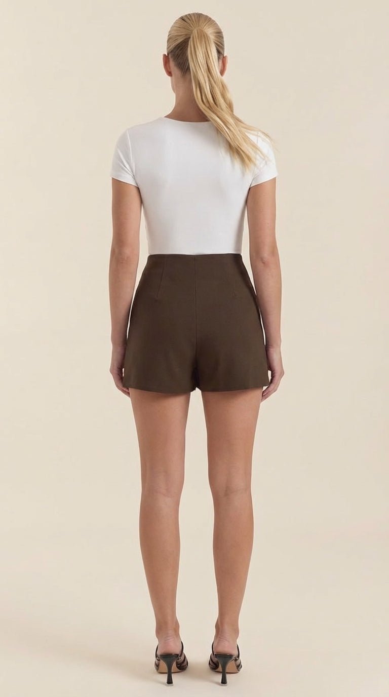 Darla Dames Rok in zwart, hoge taille met zijspleet, perfect voor de zomer, lichtgewicht en stijlvol. - 1