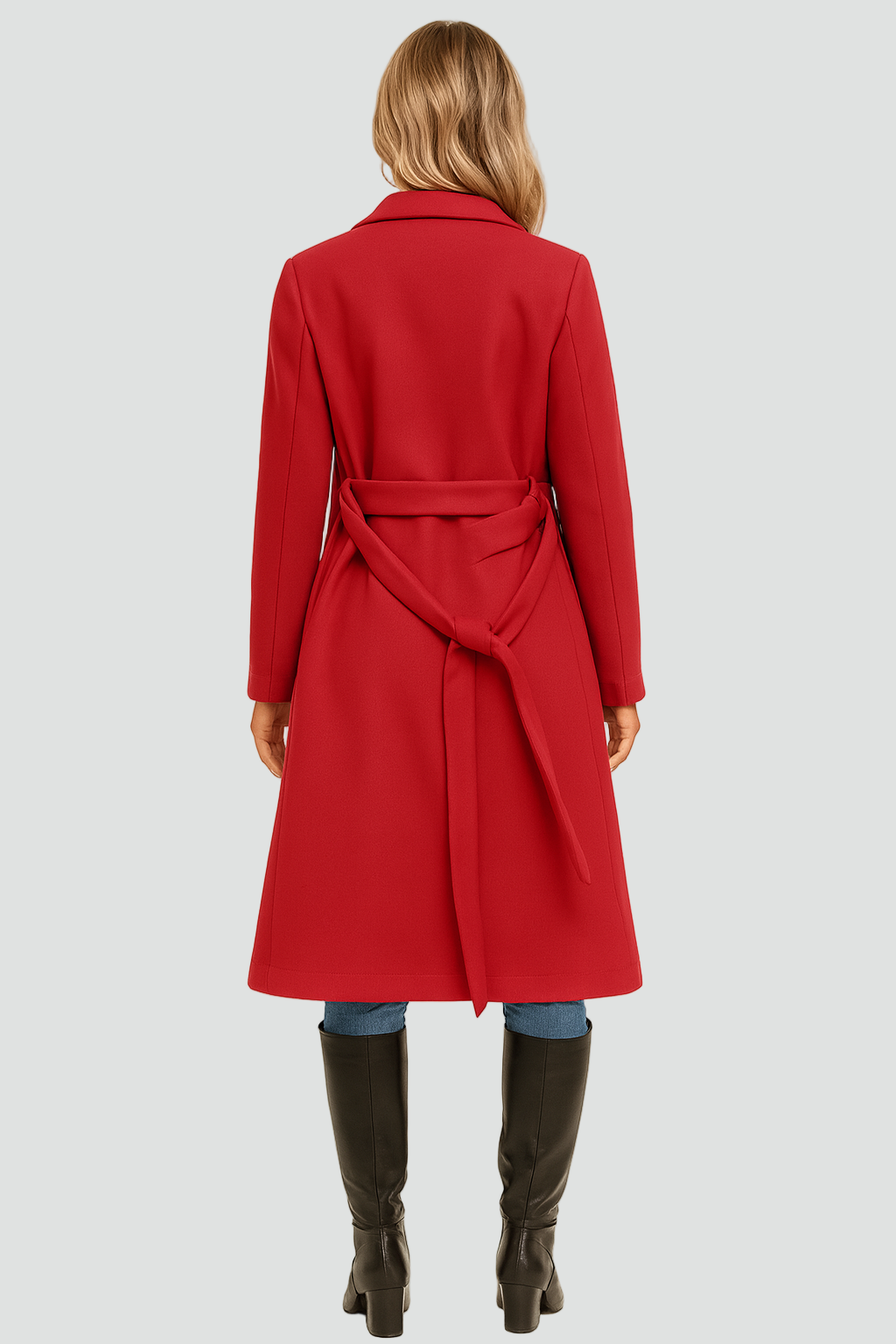 Diana Dames Jas voor de winter, gevoerd A-lijn model met dubbele knopen, elegant en warm, perfect voor koude dagen. - 2