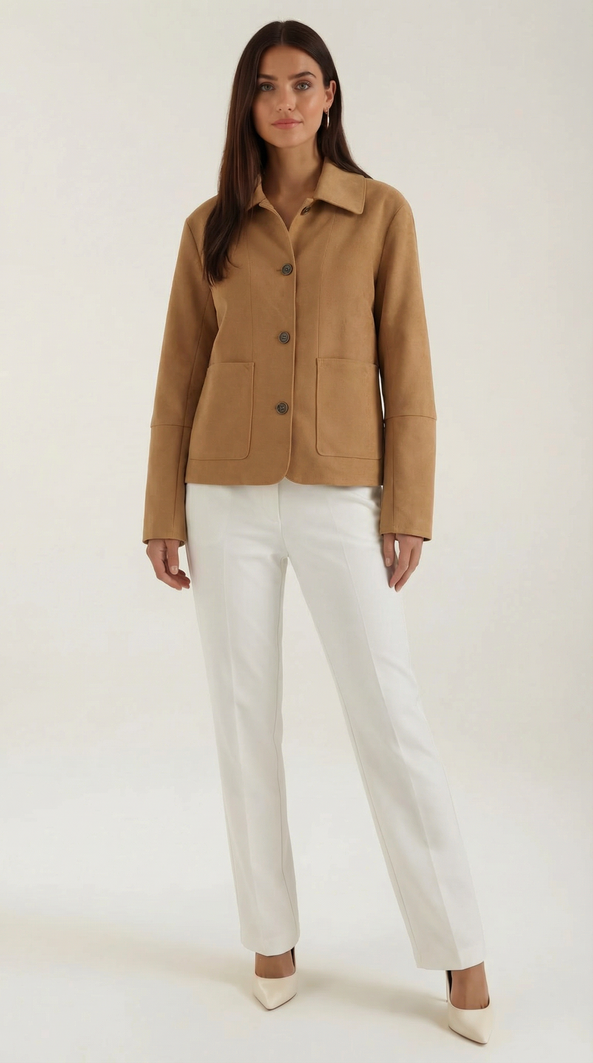 Jara Casual Jack voor dames met korte snit en stijlvolle knopsluiting, ideaal voor casual outfits en dagelijks gebruik. - 1