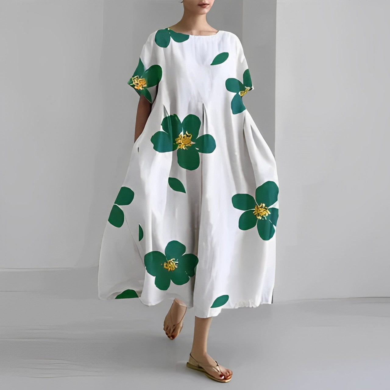 Losvallende Jurk met Print – Luchtige Zomerjurk met Speelse Look