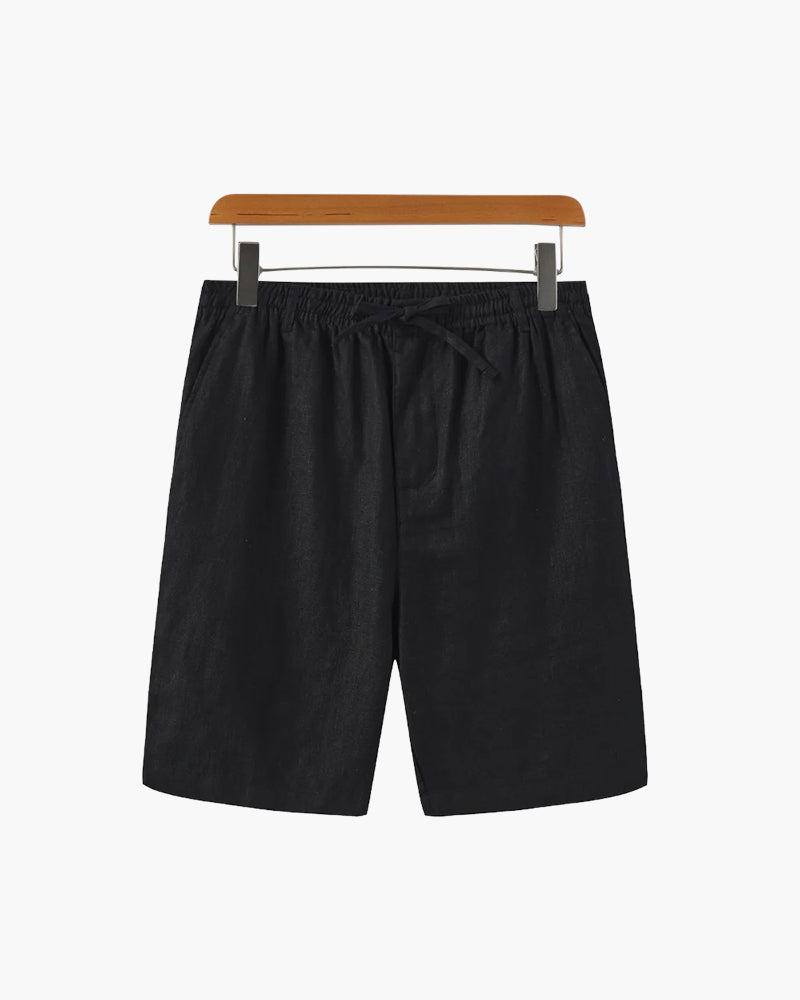 Linnen Shorts in a 100% linen fabric featuring a straight fit, perfect for summer styling and comfort. - 11