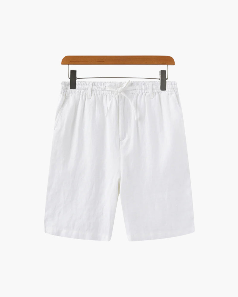 Linnen Shorts in a 100% linen fabric featuring a straight fit, perfect for summer styling and comfort. - 3
