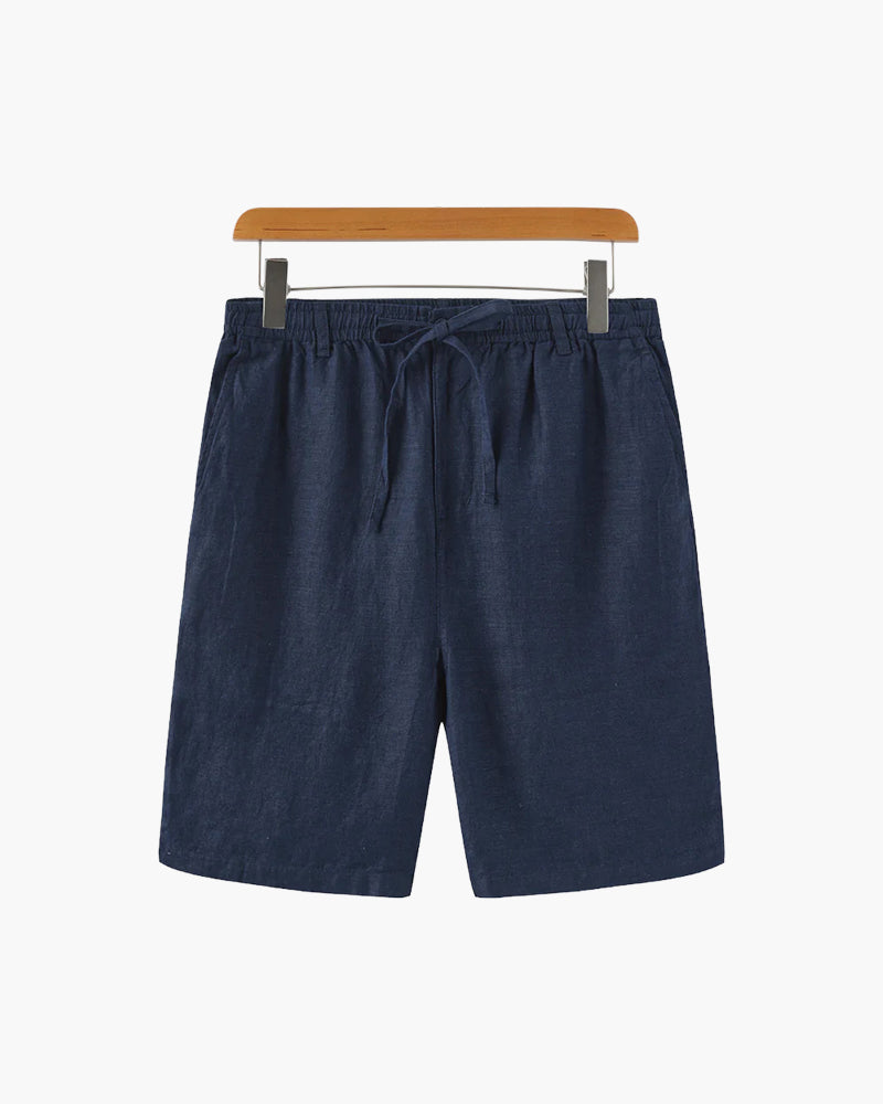 Linnen Shorts in a 100% linen fabric featuring a straight fit, perfect for summer styling and comfort. - 10