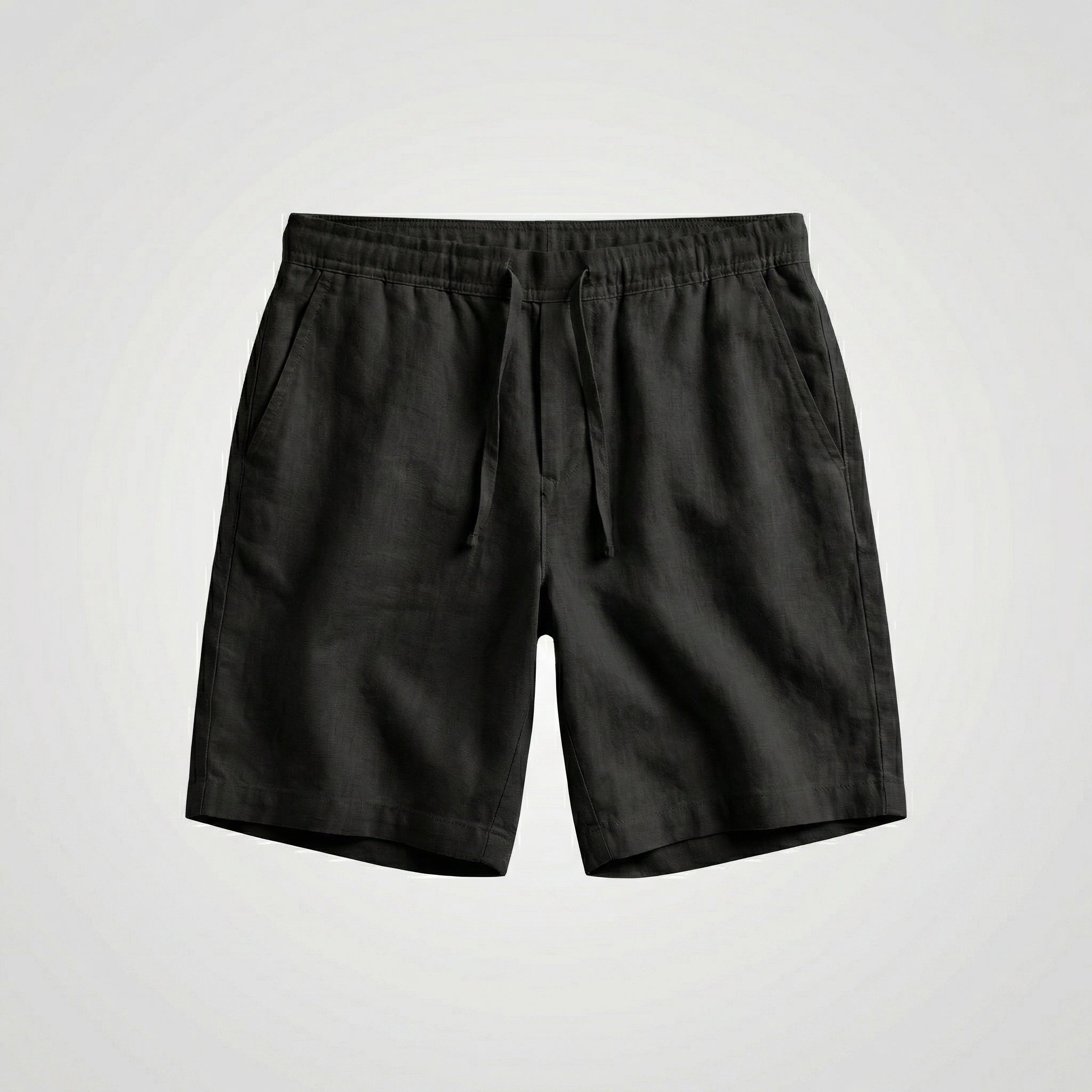 Lior Linnen Shorts made of 100% breathable linen for casual summer comfort, featuring a stylish design perfect for warm weather outings. - 11