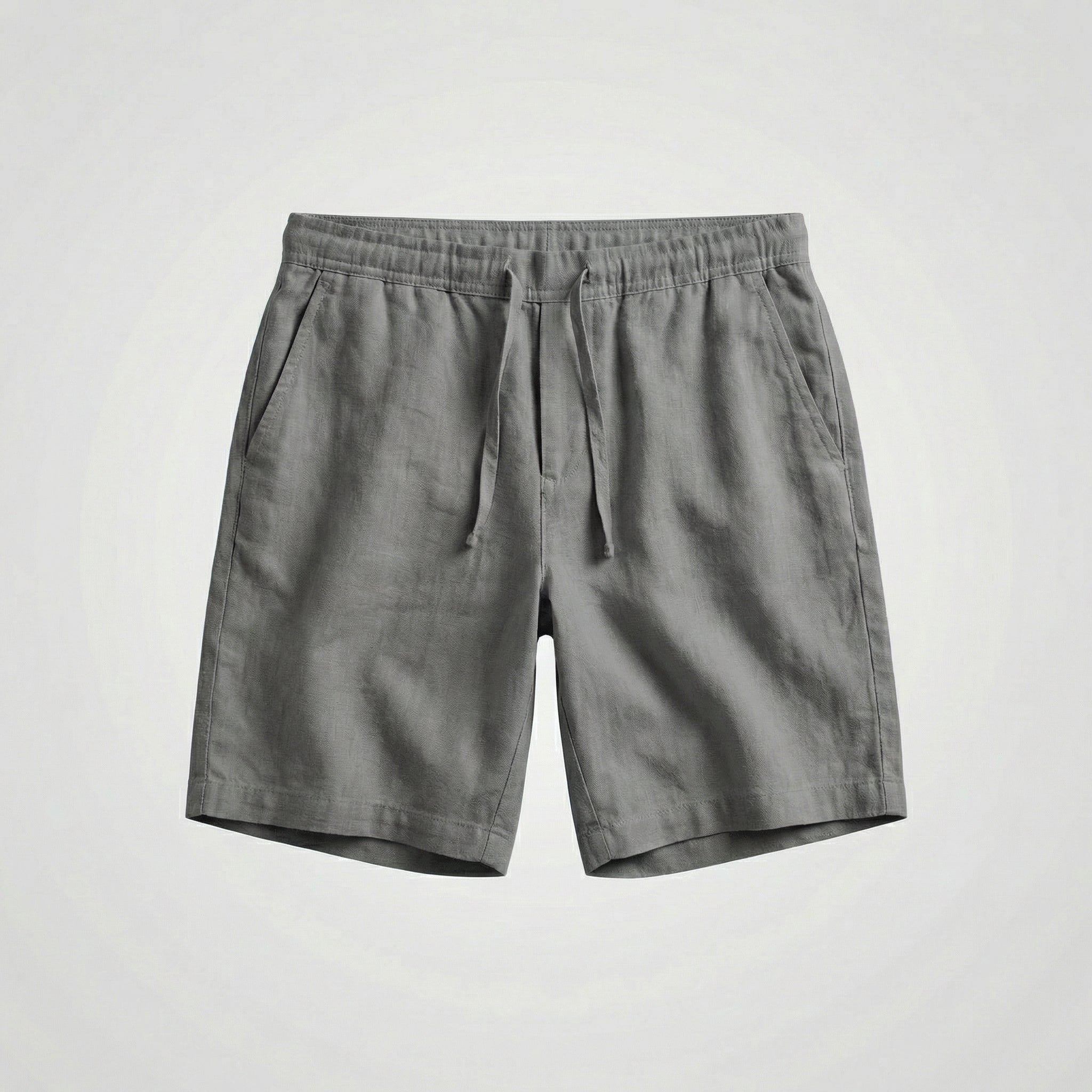 Lior Linnen Shorts made of 100% breathable linen for casual summer comfort, featuring a stylish design perfect for warm weather outings. - 8