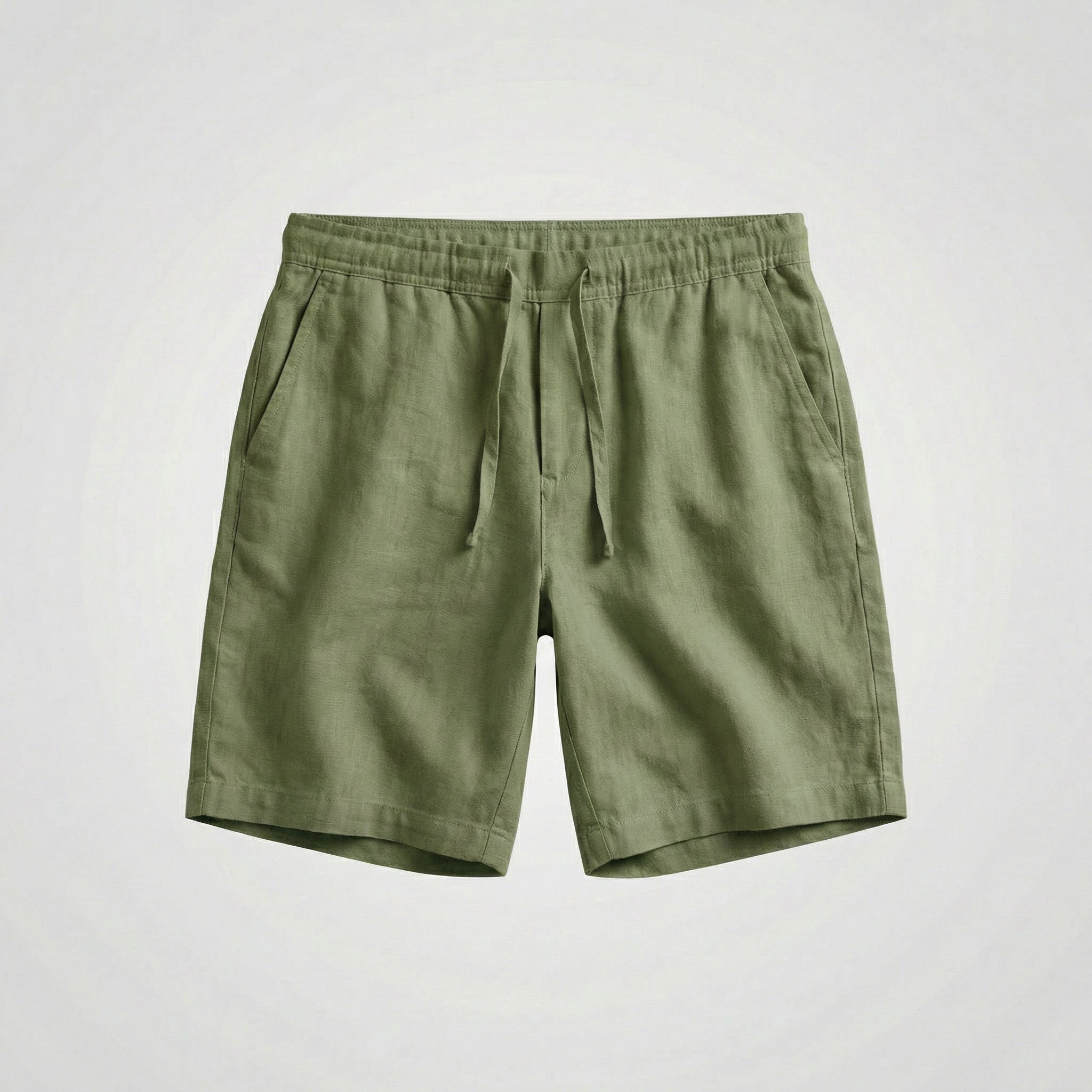 Lior Linnen Shorts made of 100% breathable linen for casual summer comfort, featuring a stylish design perfect for warm weather outings. - 9