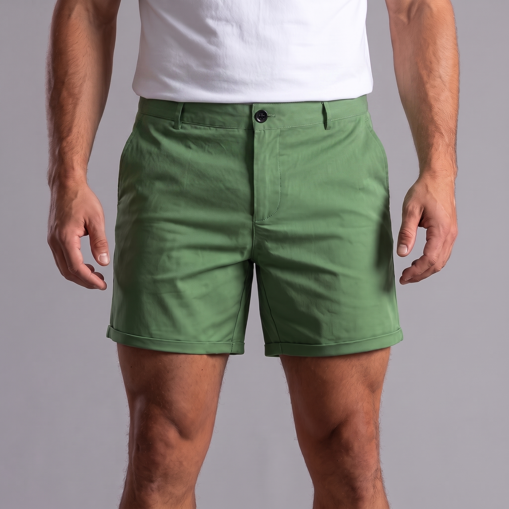 Milo Korte Broek in tailored fit, featuring structured fabric, perfect for a smart-casual look. - 1