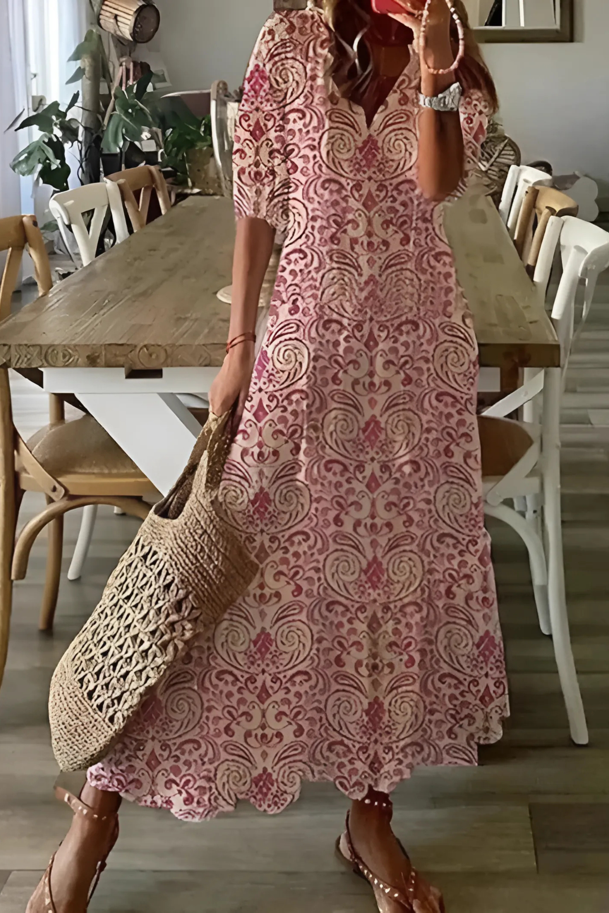 Zomerjurk met Print – Luchtige Damesjurk met Speelse Pasvorm