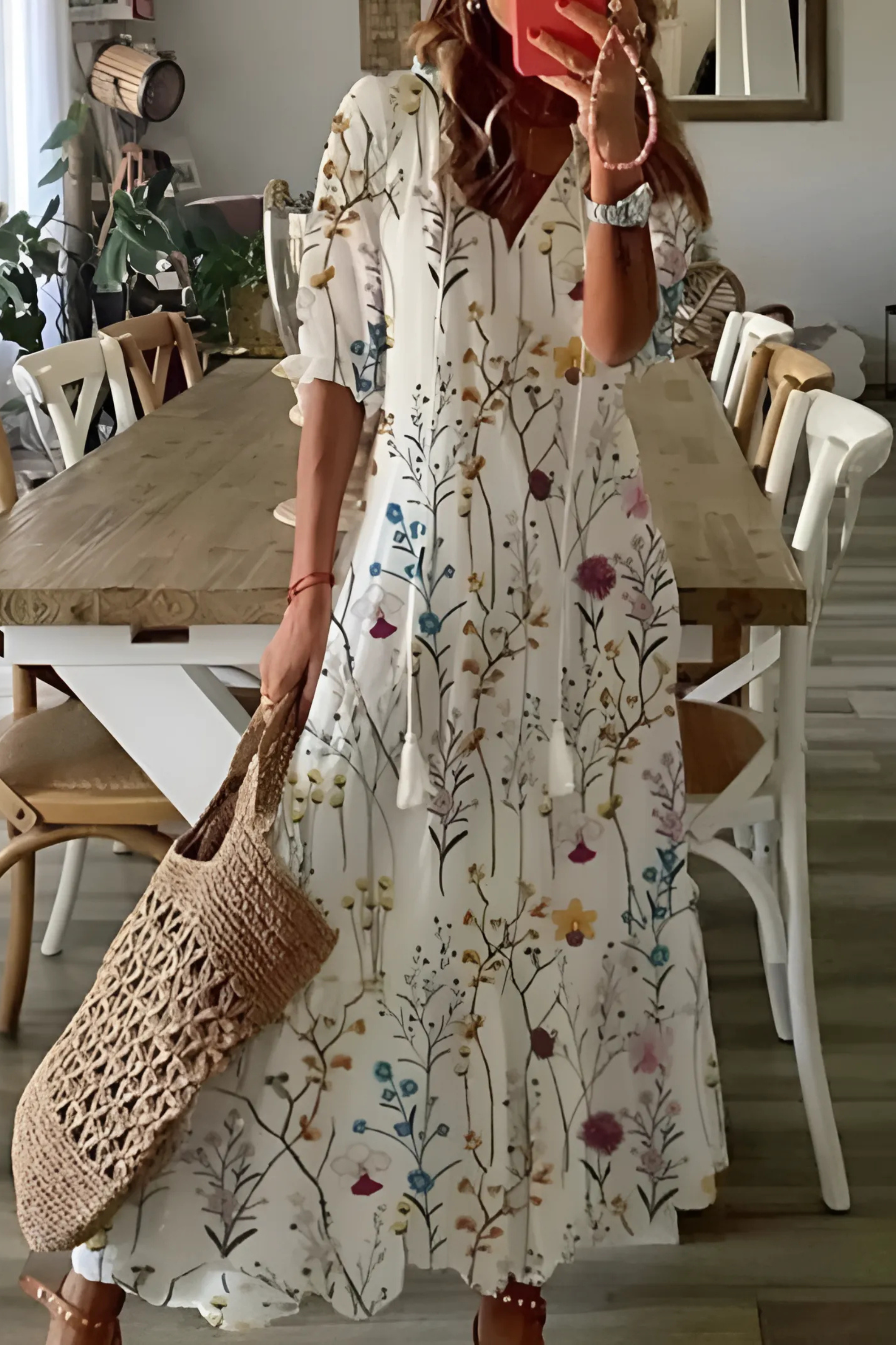 Zomerjurk met Print – Luchtige Damesjurk met Speelse Pasvorm