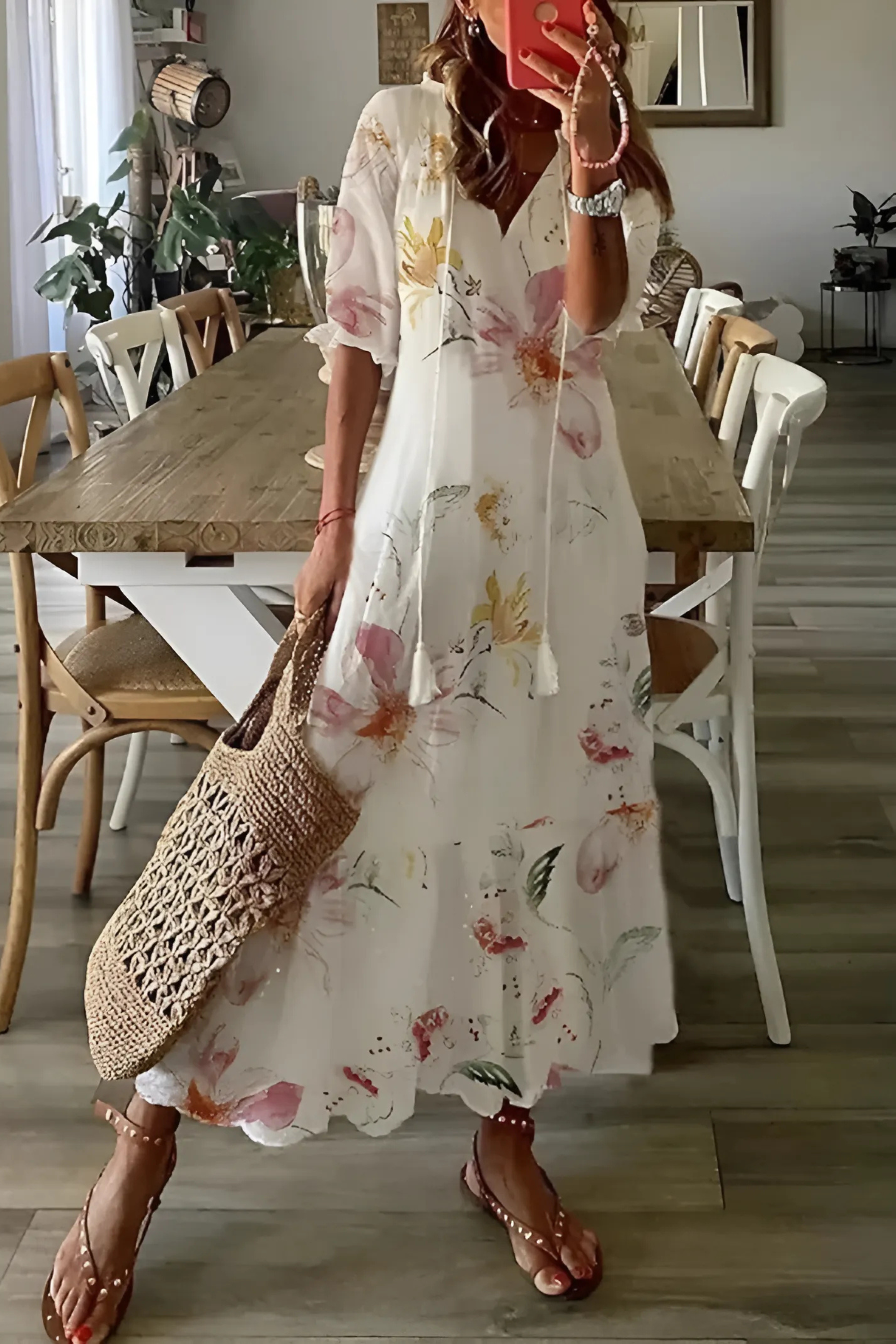 Zomerjurk met Print – Luchtige Damesjurk met Speelse Pasvorm