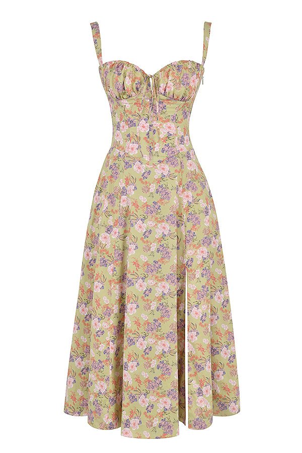 Elara – Midi jurk met korset – elegante pasvorm voor feestelijke looks
