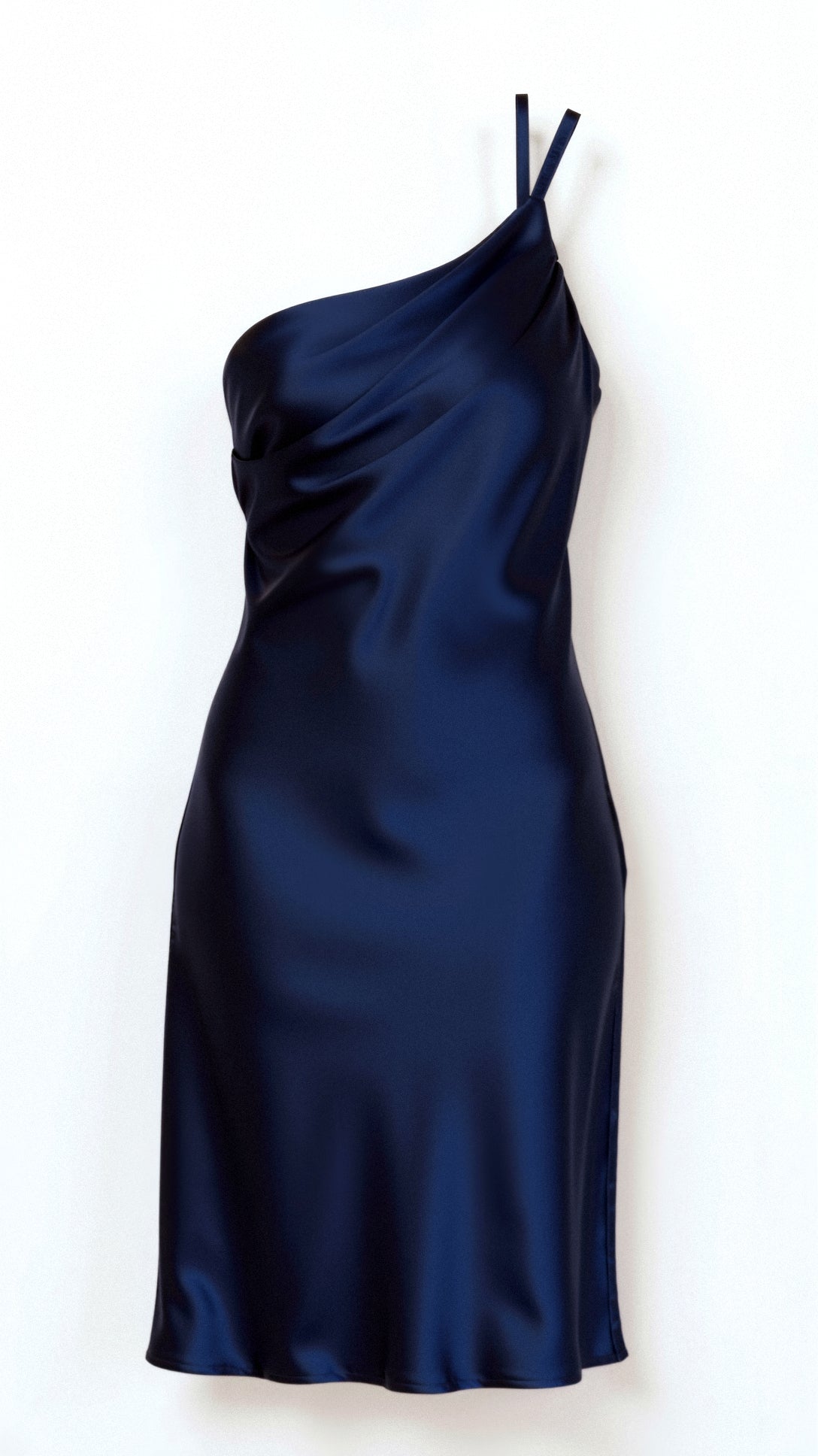 One-Shoulder Midi Jurk – Elegant & Verfijnd