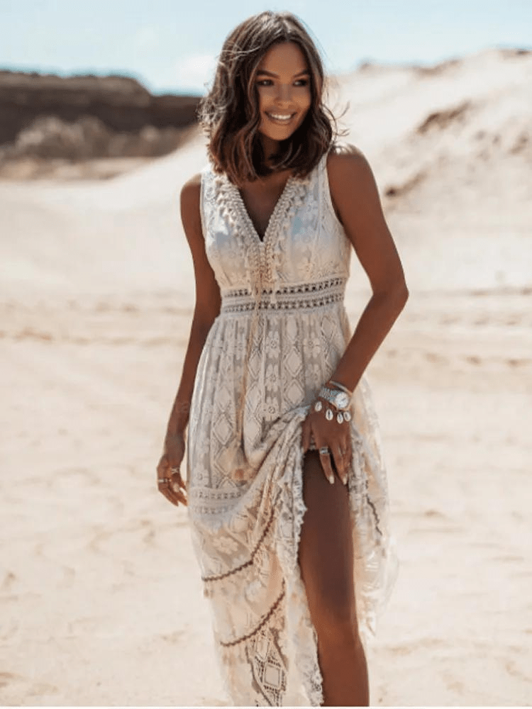 Boho Kantjurk – Luchtige Zomerjurk met Boho-Stijl en Elegante Kantdetails