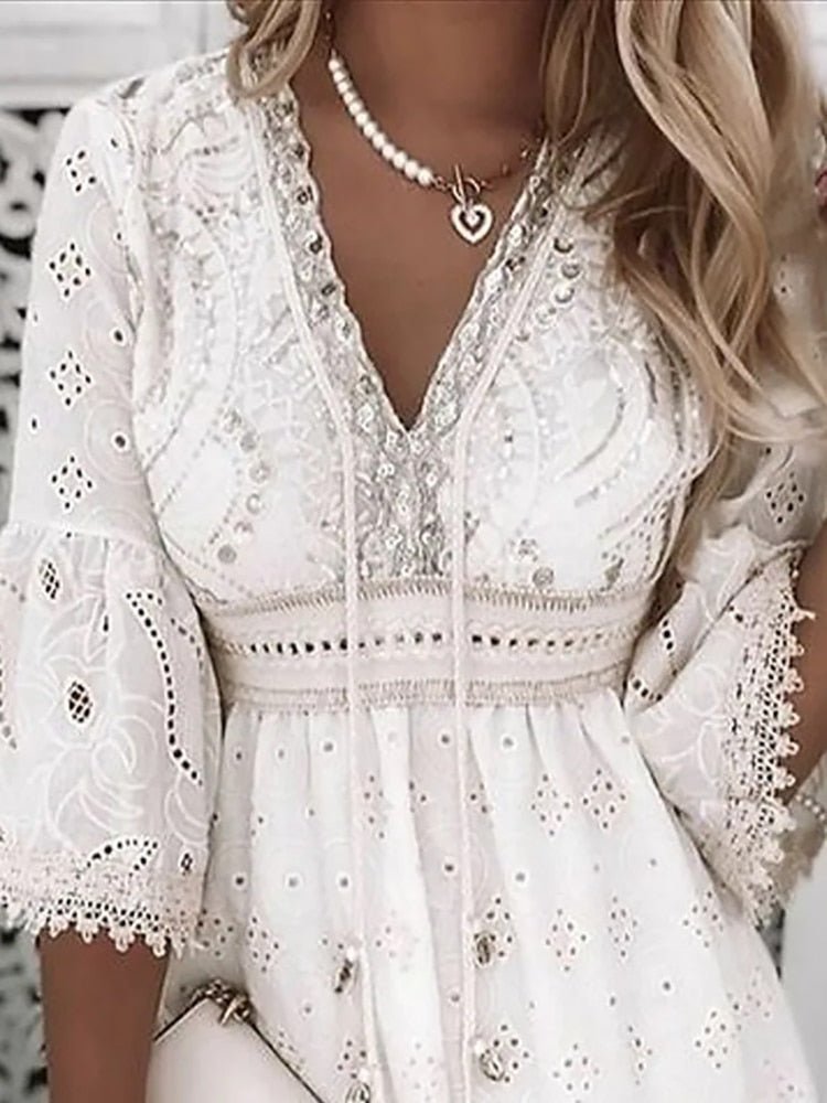 Boho Mini Jurk – Licht & Speels voor Zomerse Dagen