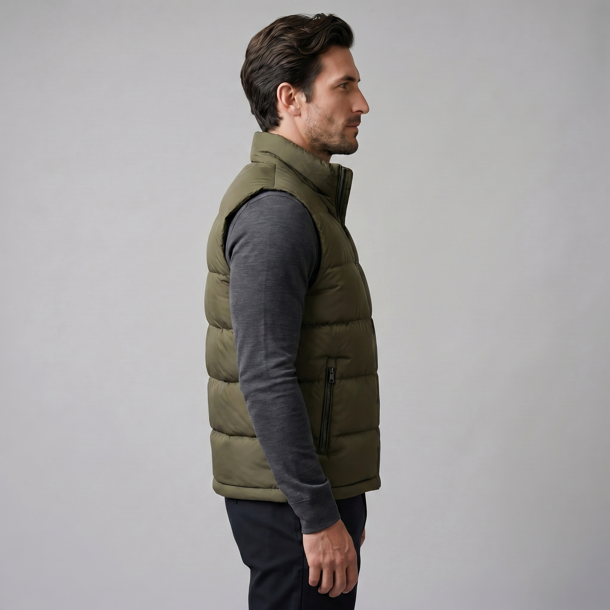 Quilted Padded Gilet Heren Winter Casual