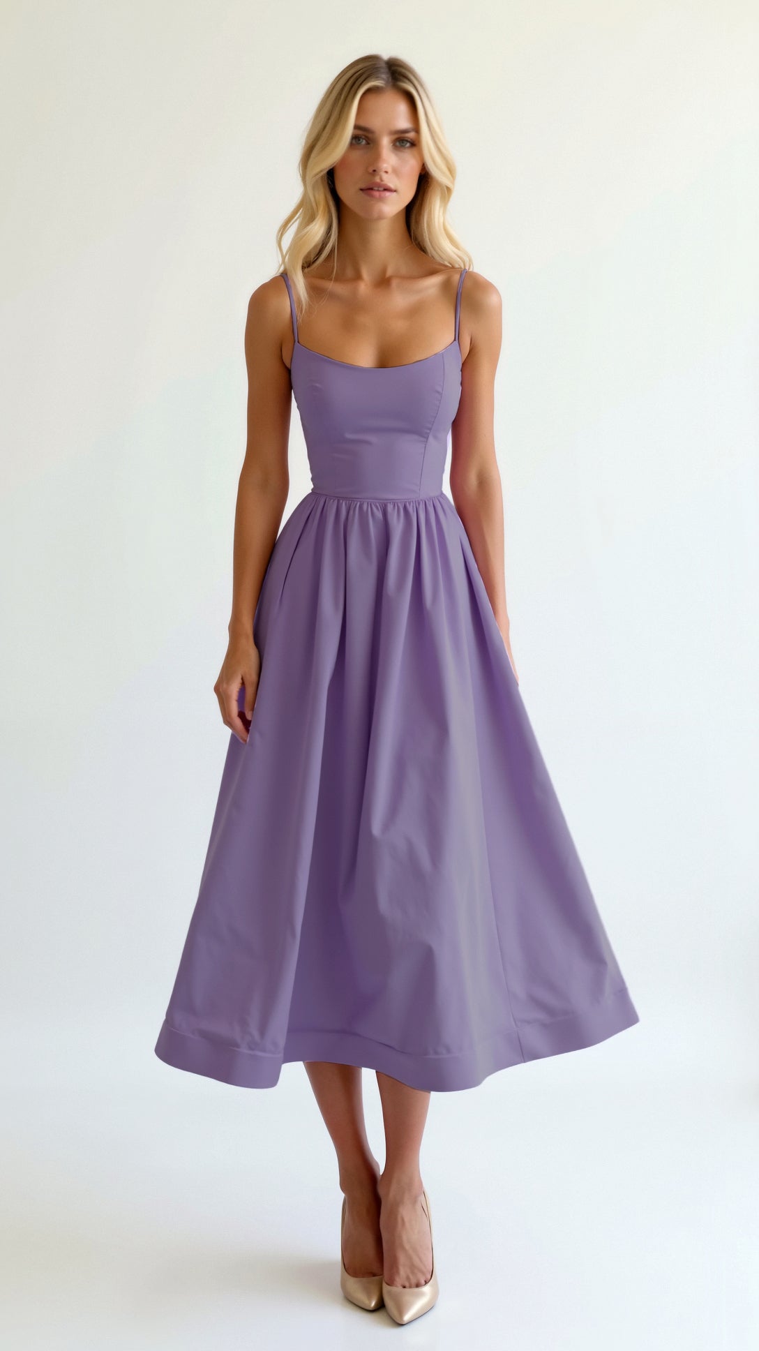 Midi Jurk – Elegante & Luchtige Zomerjurk voor Vrouwen met Vloeiende Pasvorm